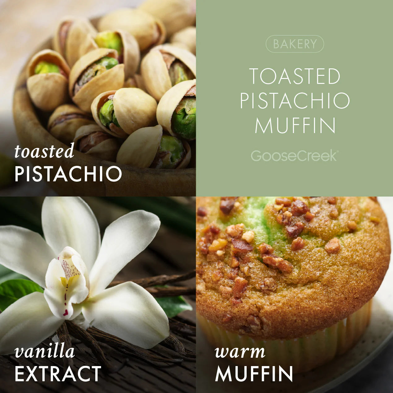 Toasted Pistachio Muffin 3-Wick Candle